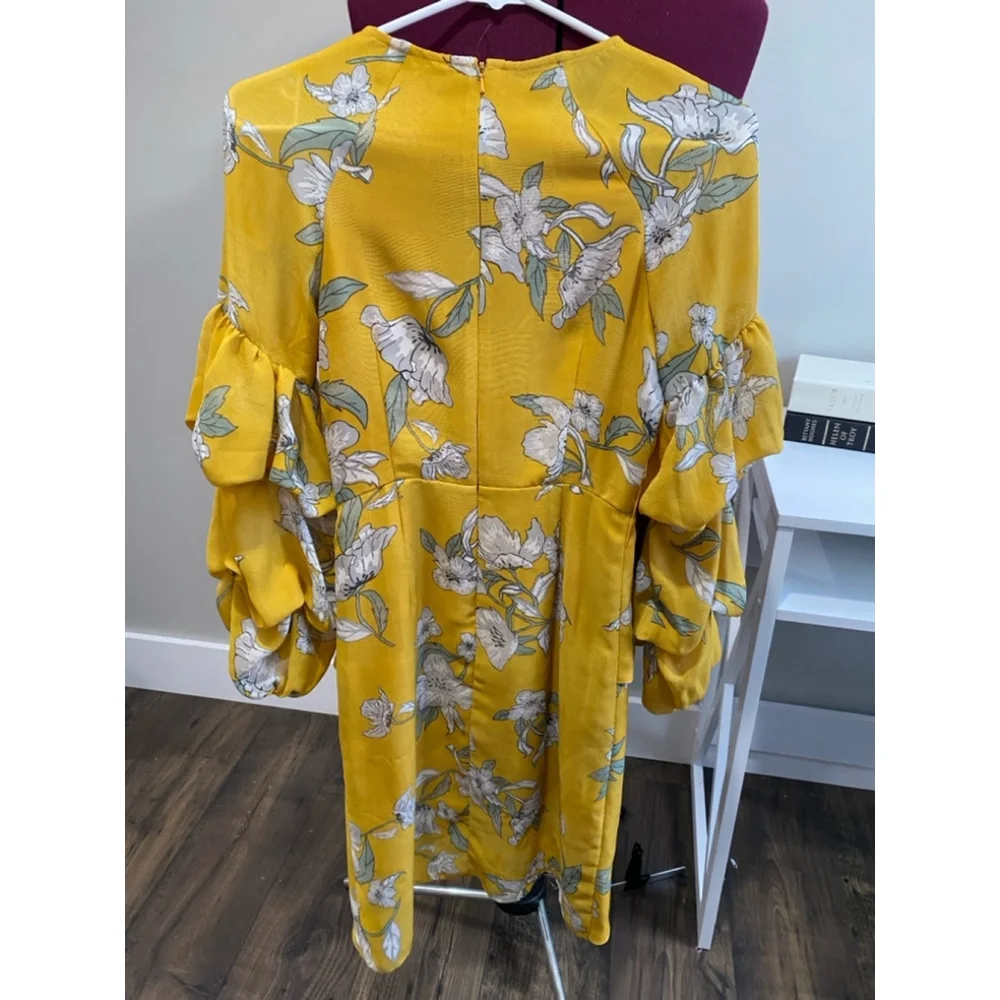 🤩 2 For 25 🤩 Chriselle x JOA Yellow Dress XS - Picture 4 of 4